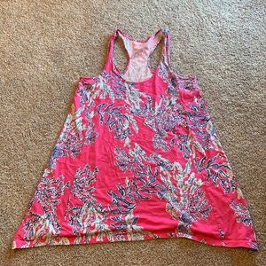 Lilly Pulitzer Pink and Blue Swim Coverup